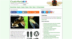 Desktop Screenshot of cicadamania.com